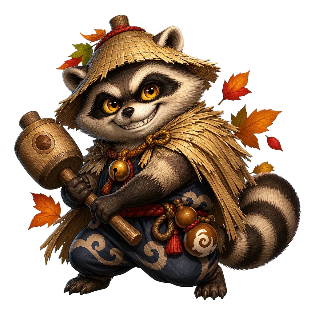 Bake-danuki yokai character