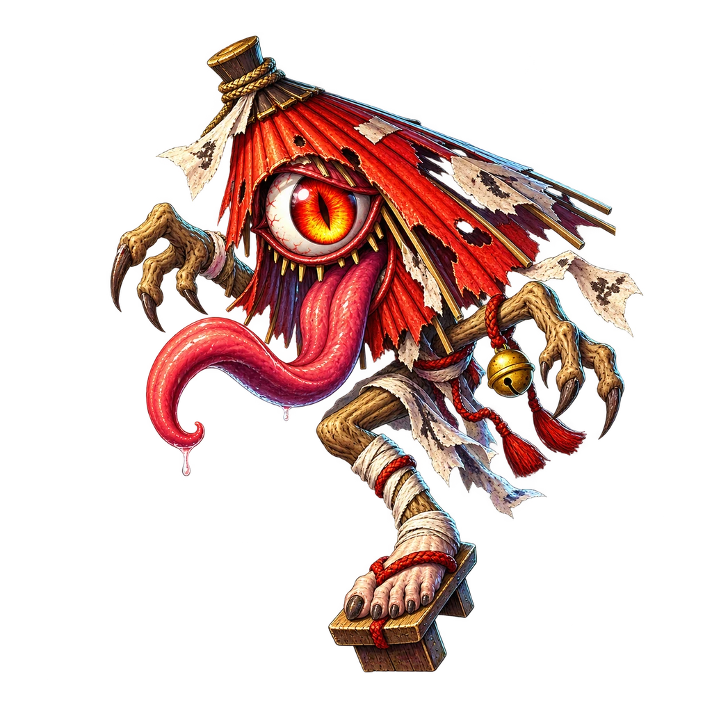 Karakasa-kozo yokai character