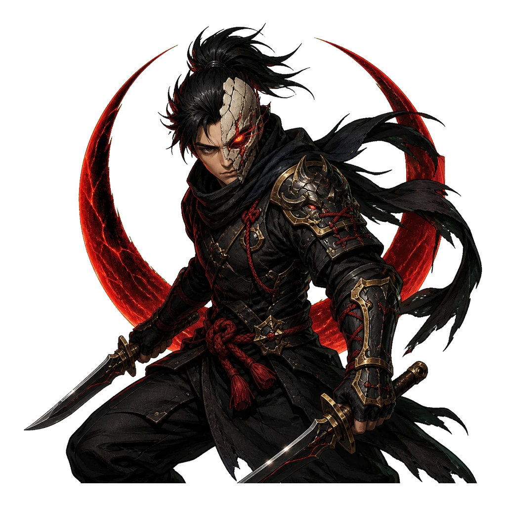 Ninja de la Sombra legendario yokai character
