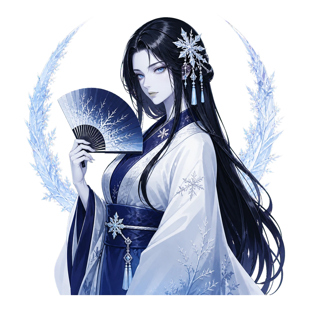 Yuki-onna yokai character