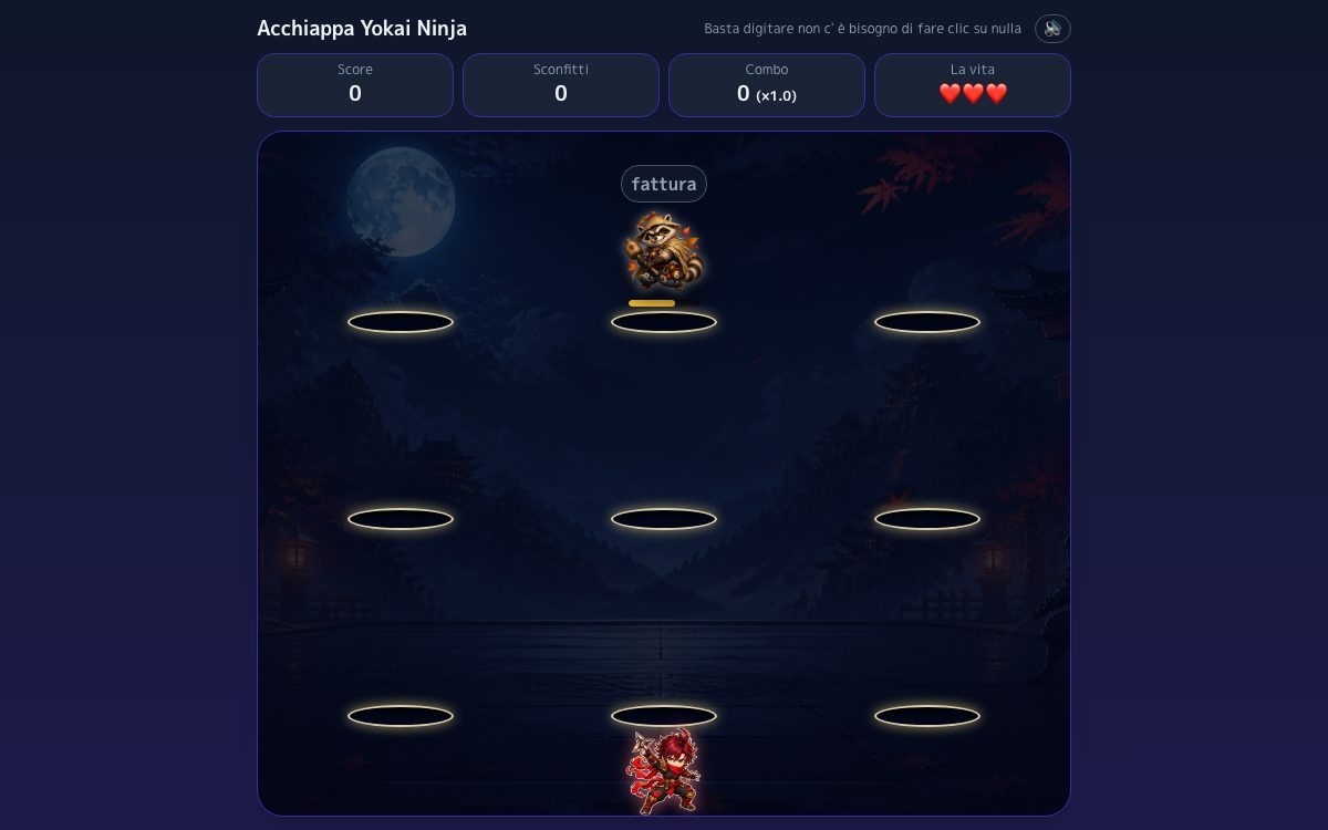 Schermata di Acchiappa Yokai Ninja